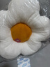 ins風(fēng)太陽(yáng)花抱枕沙發(fā)客廳白色花朵飄窗靠墊花瓣靠背現代輕奢床頭 白色 50厘米升級加厚版 曬單實(shí)拍圖