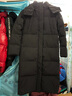 坦博爾【爆款】長(cháng)款羽絨服女過(guò)膝可脫卸帽冬天保暖加厚外套TBF550836T 黑色 S (160) 曬單實(shí)拍圖