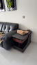 法莎蒂政府補貼客廳邊幾可移動(dòng)沙發(fā)邊桌意式極簡(jiǎn)邊柜小推車(chē)茶幾置物架 BJ3023【黑+胡桃色】.可移動(dòng)小推車(chē)邊幾 曬單實(shí)拍圖