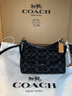 蔻馳（COACH）【禮物】奧萊女士女包經(jīng)典標志LAUREL 19號單肩包流浪包通勤 SV/黑色 曬單實(shí)拍圖