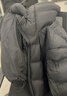 鴨鴨云朵羽絨服女飄帶泡芙2025年冬季新款短款洋氣小個(gè)子面包外套 月光灰 M 曬單實(shí)拍圖
