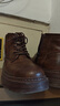 公牛世家【張若昀同款】馬丁靴男真皮2025秋冬新款高幫英倫風(fēng)工裝靴子男 曬單實(shí)拍圖