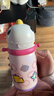 babycare兒童保溫杯大寶寶學(xué)飲吸管水杯水壺霸王龍不銹鋼保溫杯上學(xué)1 恐龍背帶 450ml -引力洋紅 曬單實(shí)拍圖