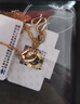 周六福雙環(huán)黃金項鏈足金吊墜手鏈生肖馬生日禮物 約2.47g 手鏈16+3cm 曬單實(shí)拍圖