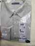 十如仕長(cháng)袖襯衫男加厚保暖 秋冬款男士法蘭絨磨毛免燙襯衣SS02-02 淺灰色-常規版 38 曬單實(shí)拍圖