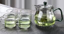 禾艾蘇（heisou）耐熱玻璃茶壺加厚茶水分離簡(jiǎn)約過(guò)濾花茶壺高顏值沏茶壺圍爐煮茶壺 雨潤壺-570ML 曬單實(shí)拍圖