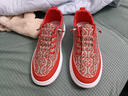 普步仕品牌一腳蹬板鞋男春秋季透氣本命年大紅色帆布鞋年輕人百搭鞋子男 紅色 41 標準運動(dòng)碼 曬單實(shí)拍圖