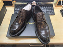 VOLO犀牛商務(wù)正裝皮鞋英倫風(fēng)德比鞋冬季男士休閑鞋 棕色 39 曬單實(shí)拍圖