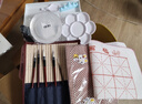青竹馬利國畫(huà)顏料初學(xué)者套裝用品工具全套小學(xué)生專(zhuān)用多色水墨畫(huà)材料工筆畫(huà)中國畫(huà)入門(mén)毛筆 【三層箱/粉色】升級18件/生宣+圍裙 12色5ML 曬單實(shí)拍圖