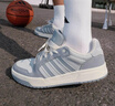 adidas ENTRAP美式校園風(fēng)運動(dòng)少年感復古籃球風(fēng)板鞋男女阿迪達斯   銀灰/清澈灰/白色   42 曬單實(shí)拍圖
