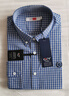 金利來(lái)襯衫男長(cháng)袖全棉透氣舒適基礎款格子襯衣SLT0060-LH152 藍色 1XL  曬單實(shí)拍圖