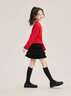 moonkids童裝女童蛋糕裙套裝新年衣服紅色2025秋冬新款兒童毛衣裙子半身裙 兩件套【19793紅色針織衫+6155黑色絲絨裙】 110 cm 曬單實(shí)拍圖