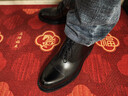 THOM WILLS內增高皮鞋男厚底三接頭純牛皮商務(wù)正裝牛津鞋男英倫新郎婚鞋 曬單實(shí)拍圖