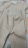 婧麒（JOYNCLEON）寶寶蠶絲羊絨保暖內衣套裝冬季嬰兒加絨高腰秋衣秋褲 Jtz200699 曬單實(shí)拍圖
