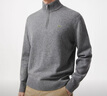 LACOSTE【王一博同款】法國鱷魚(yú)男裝25秋冬羊毛半拉鏈毛衣|AH3052 050/深灰色 L 5 曬單實(shí)拍圖