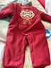 babylove嬰兒夾棉連體衣冬季寶寶保暖哈衣紅色新年衣服拜年服冬裝赤金醒瑞 曬單實(shí)拍圖