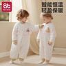 愛(ài)貝迪拉（AIBEDILA）嬰兒夾棉連體衣秋季幼小月齡外出抱抱服恒溫加厚保暖冬裝寶寶衣服 智能恒溫&超柔【中厚款 室溫10-18℃】月亮兔兔 73cm （建議15-19斤） 曬單實(shí)拍圖