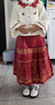 巴拉巴拉童裝女童馬面裙套裝冬裝紅色長(cháng)袖寶寶小童新中式 白紅色調00316 130cm 曬單實(shí)拍圖