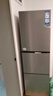 海爾（Haier）「真省電」217L三門(mén)小冰箱黑金凈化一級能效風(fēng)冷無(wú)霜星輝銀BCD-217WGHC3E9S9國家補貼 曬單實(shí)拍圖