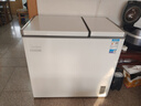 美的美的冰柜210升家商兩用 冷藏冷凍雙溫雙箱冷柜 一級能效電子溫控 210L 白色  BCD-210DKEM(E) 曬單實(shí)拍圖