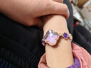 Spirra阿媽妮四葉草手鏈手表女士2.14情人節禮物送女朋友老婆夜光防水 3033玫殼紫面 曬單實(shí)拍圖