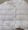 輕薄羽絨服女保暖內膽短款大碼修身時(shí)尚外套秋冬女裝圓領(lǐng) 奶白色【正品輕薄羽絨】 L 建議95-110斤 曬單實(shí)拍圖