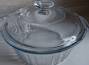 希樂(lè )扣Cilock 透明玻璃碗 高硼硅耐熱微波爐耐高溫帶蓋湯碗面碗水果沙拉碗 雙耳水晶煲大號2400ml 曬單實(shí)拍圖
