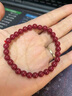KARZUMYA天然朱砂手串正品男士蛇年本命年護身符手鏈女款原礦佛珠高端禮物 8mm紫金砂單圈手鏈 99%含量 曬單實(shí)拍圖