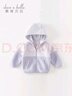 戴維貝拉（DAVE＆BELLA）兒童搖粒絨外套連帽男童上衣寶寶衣服休閑女童外衣春裝新款 丁香紫【現貨】 110 cm（建議身高100-110cm） 曬單實(shí)拍圖