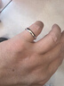 珍尚銀中國黃金單身戒指男款足銀戒指男士素圈尾戒男生日禮物送男友老公 曬單實(shí)拍圖
