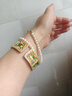 足銀999.9描金琺瑯彩純銀手鐲新中式國風(fēng)高級感百搭鐲子 八寶足銀手鐲 約61克 曬單實(shí)拍圖
