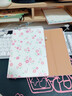 佐瀾哲筆記本本子文具A5皮面加厚三折碎花記事本高顏值帶吊墜大學(xué)生日記本手賬本考研學(xué)習作業(yè)本 粉色 曬單實(shí)拍圖