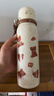 杯具熊（BEDDYBEAR）銳氣雙飲蓋運動(dòng)保溫杯男女吸管水杯大容量學(xué)生杯子600ML貪吃小熊 曬單實(shí)拍圖