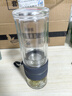 富光泡茶師茶水分離玻璃杯雙層功夫泡茶高檔高硼硅水杯便攜耐高溫杯子 雙層-灰色240ML 曬單實(shí)拍圖