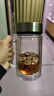 富光大容量高硼硅雙層玻璃杯帶茶隔加厚水杯子帶把泡茶杯辦公杯 曬單實(shí)拍圖
