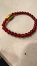 周大福中國風(fēng) 優(yōu)雅大方 紅玉髓手鏈 16.25cm EOV1生日禮物 曬單實(shí)拍圖