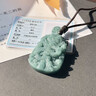 TIMESWIND天然A貨翡翠藍水龍王龍騰四海龍牌生肖龍玉石男款項鏈帶證書(shū)禮盒 翡翠藍水龍騰四海吊墜 60cm(附掛繩，證書(shū)禮盒) 曬單實(shí)拍圖
