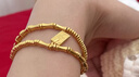 周大福經(jīng)典傳承系列竹節黃金手鏈女盤(pán)纏足金珠子(工費:1220計價(jià))F232788 足金 約14.52g 曬單實(shí)拍圖