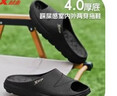 特步（XTEP）拖鞋男士一字拖鞋外穿男情侶款夏季軟彈運動(dòng)拖鞋 A461 黑 42-43 曬單實(shí)拍圖