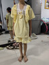 女童睡衣夏季純棉短袖薄款公主風(fēng)兒童黃色小女孩夏款三件套家居服 淡黃公主領(lǐng)【短袖+短褲+長(cháng)褲】 140 【16碼】135-145CM 55-68斤 曬單實(shí)拍圖
