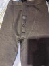 皮爾卡丹（pierre cardin）100%羊毛褲男秋冬季加厚加絨保暖褲羊絨褲女棉褲高腰羊羔絨打底褲 男士/深灰 8820 XL 175 曬單實(shí)拍圖