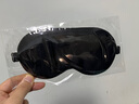 TA真絲眼罩桑蠶絲睡眠遮光透氣男女士通用午睡覺(jué)舒適夏日冰涼感黑色 曬單實(shí)拍圖