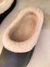 名創(chuàng  )優(yōu)品（MINISO）棉拖鞋男家居室內情侶加絨保暖防滑防水棉拖鞋女 經(jīng)典黑 42-43 曬單實(shí)拍圖