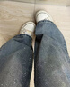 拉夏貝爾滿(mǎn)天星燙鉆闊腿牛仔褲女春秋2026新款高腰顯瘦直筒拖地褲 曬單實(shí)拍圖