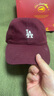 MLB男女復古可調節軟頂運動(dòng)棒球帽休閑遮陽(yáng)鴨舌帽情侶CP77/CP66 酒紅LA小標【CP77-07WIS】 均碼 曬單實(shí)拍圖