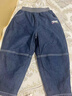 馬·拉丁馬拉丁童裝褲子冬裝男童小童撞色設計趣味印花牛仔長(cháng)褲 牛仔深藍 100 曬單實(shí)拍圖