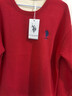 U.S. POLO ASSN.衛衣男秋冬保羅男士高端休閑圓領(lǐng)打底衫運動(dòng)長(cháng)袖t恤男紅色加絨 L 曬單實(shí)拍圖