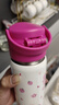 COUE1483/6614/6296雙飲兒童保溫杯吸管水杯蓋子防漏喝水吸嘴通用配件 6614/6296/6603-草莓熊蓋 1個(gè) 曬單實(shí)拍圖