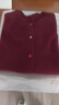 恒源祥100%純羊絨開(kāi)衫外套女秋冬媽媽毛衣2025新款寬松大碼羊絨針織上衣 酒紅 3XL 【建議135-145斤】 曬單實(shí)拍圖