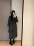 麥檬【1680人生大衣13%+羊絨】MM萬(wàn)件+爆款毛呢外套羊毛女25冬新品 正肩戧駁領(lǐng)-深灰5G9970332 S 曬單實(shí)拍圖
